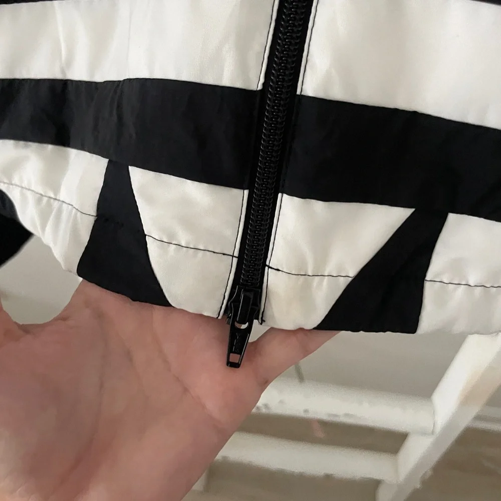 Adidas Black and White Track Zip-Up Jacket - Picture 7 of 9